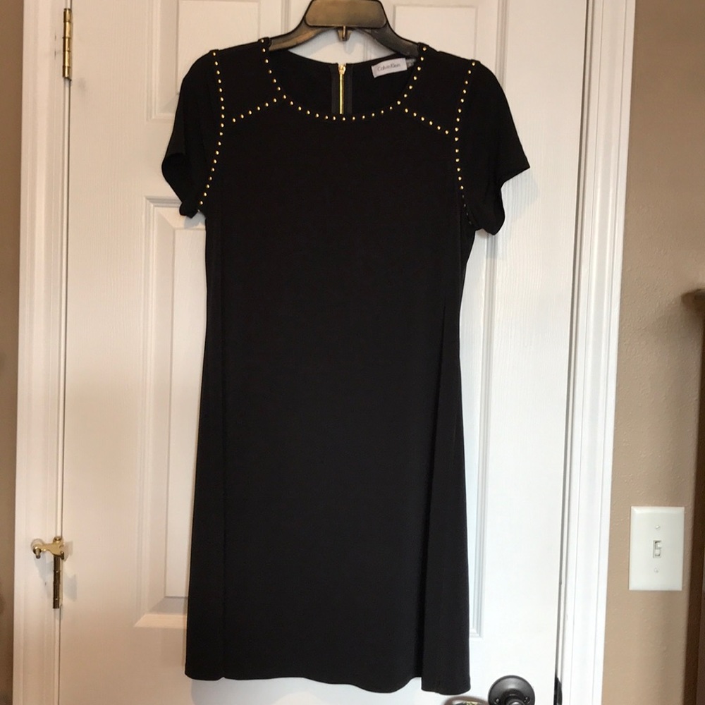 Gold detail Calvin Klein dress